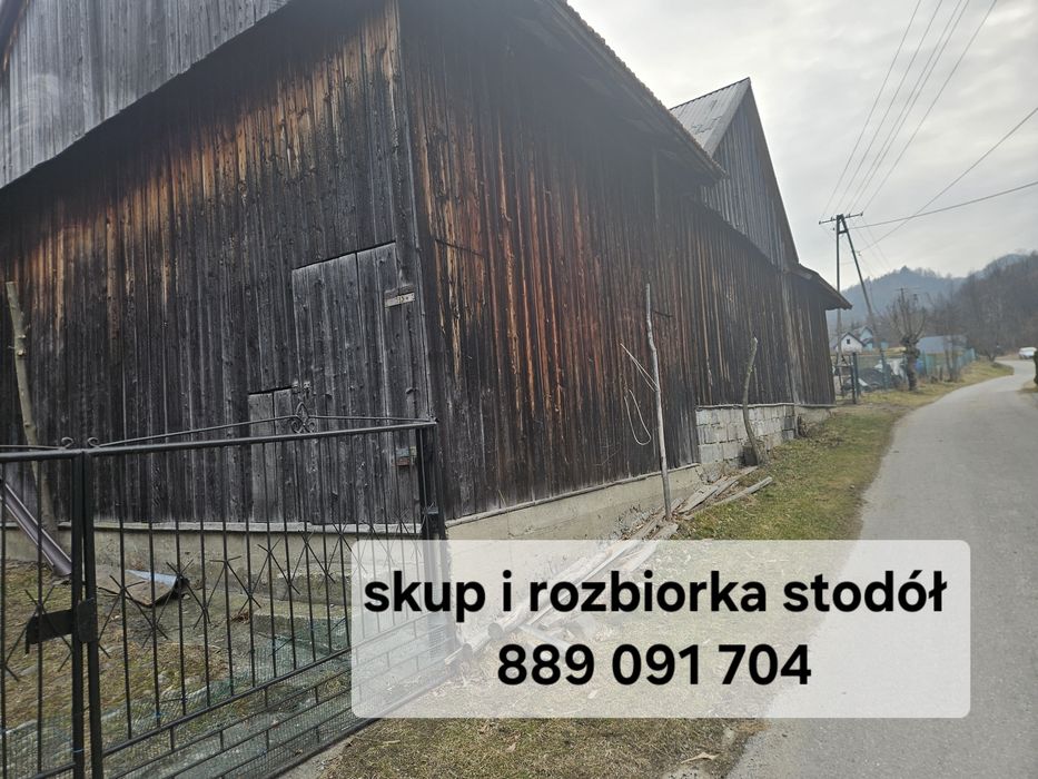 Skup starych desek skup stodol rozbiórka stodol wymiana desek na stodo