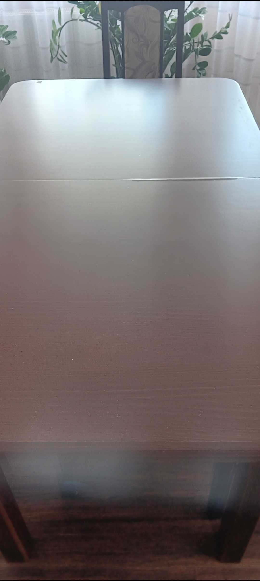 Stol rozkladany 6 krzesel 2 taborety