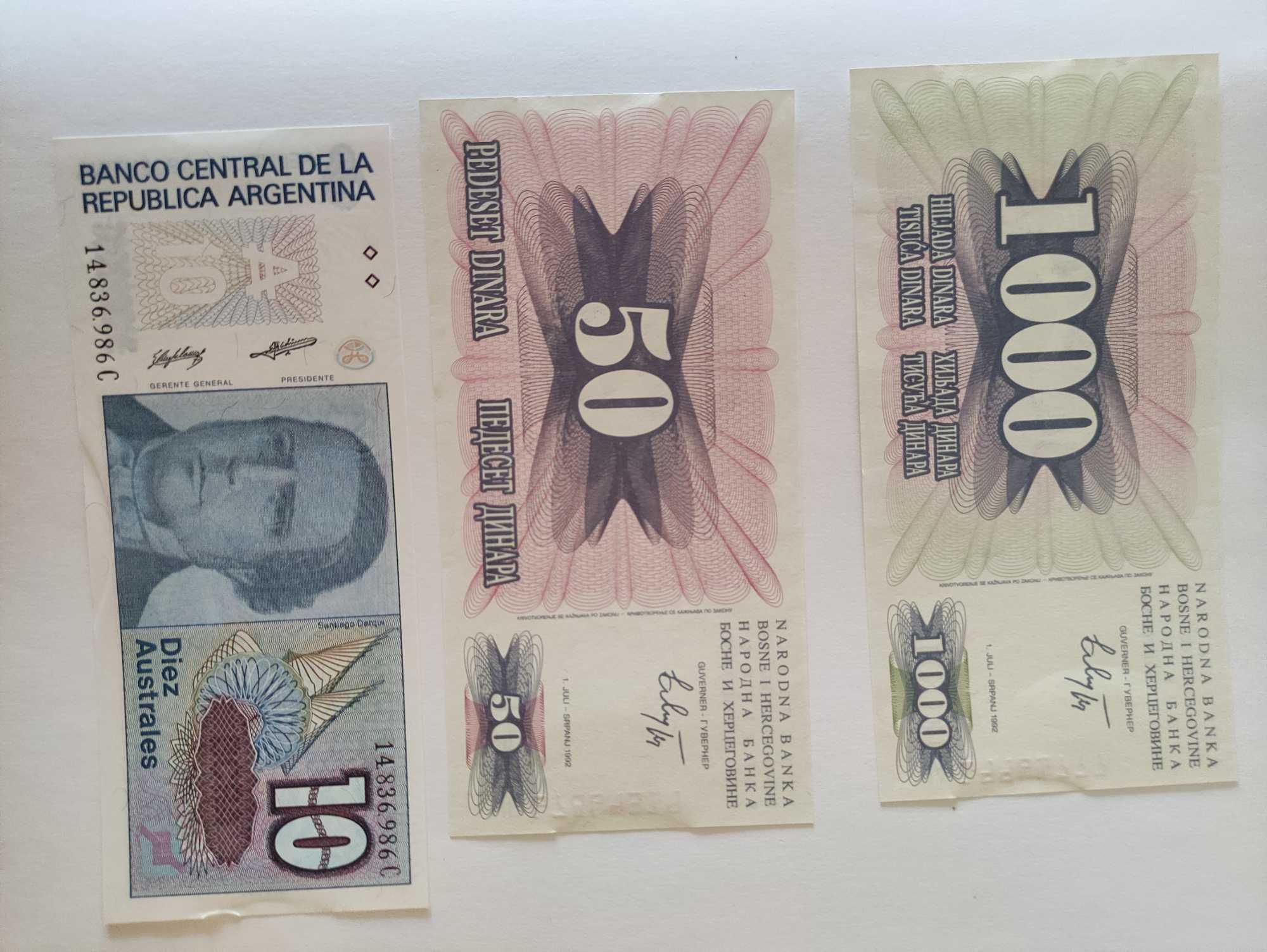 Notas de Portugal antigas e do Mundo