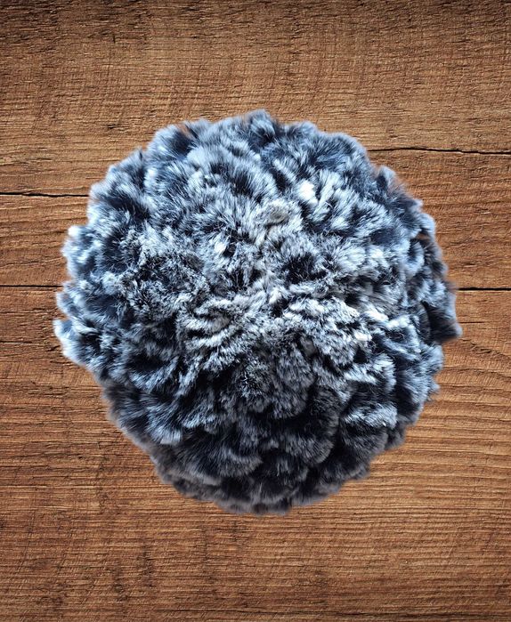 Czapka z futerkiem królika