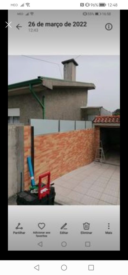 Colocação vidros