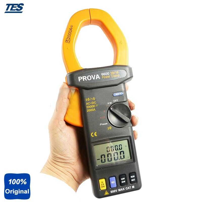 Токоизмерительные клещи-ваттметр Prova 6600 (АТК-2200)