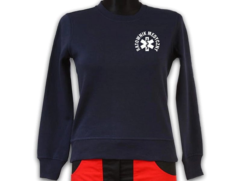Bluza ratownicza odblaskowa FUNKCYJNA damska granatowa (L)