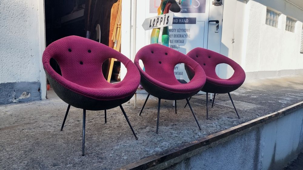 Fotel ufo prl vintage