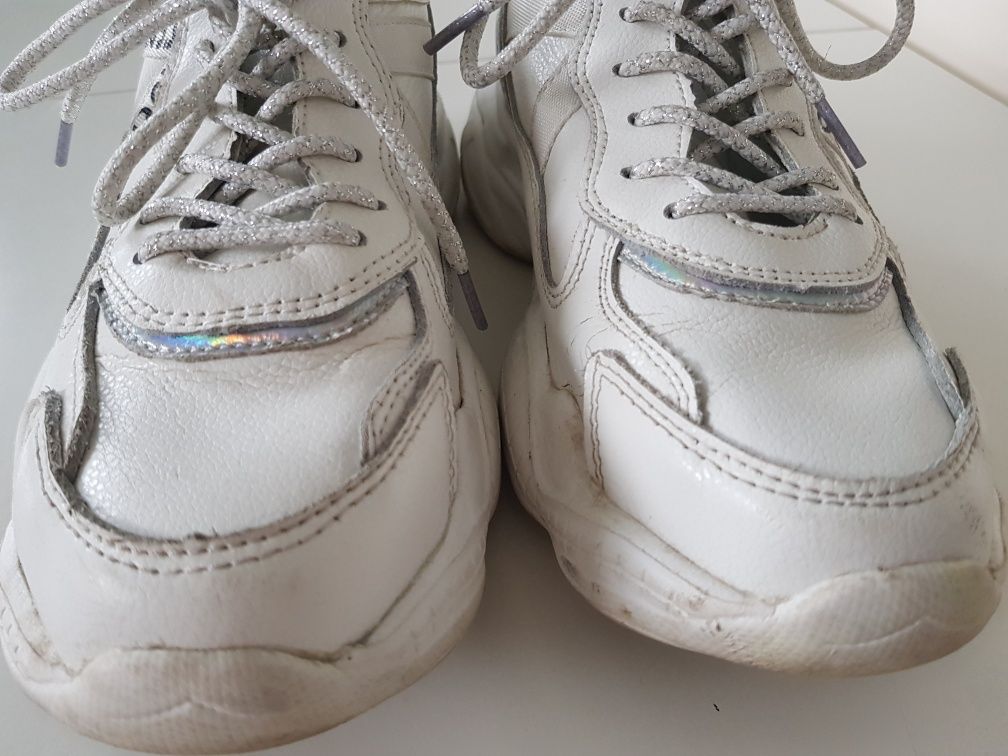 SKÓRA NATURALNA  sportowe białe buty adidasy nike 38