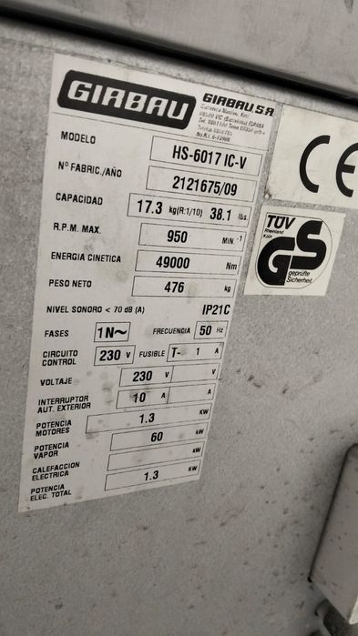 Maquina de lavar Roupa Girbau