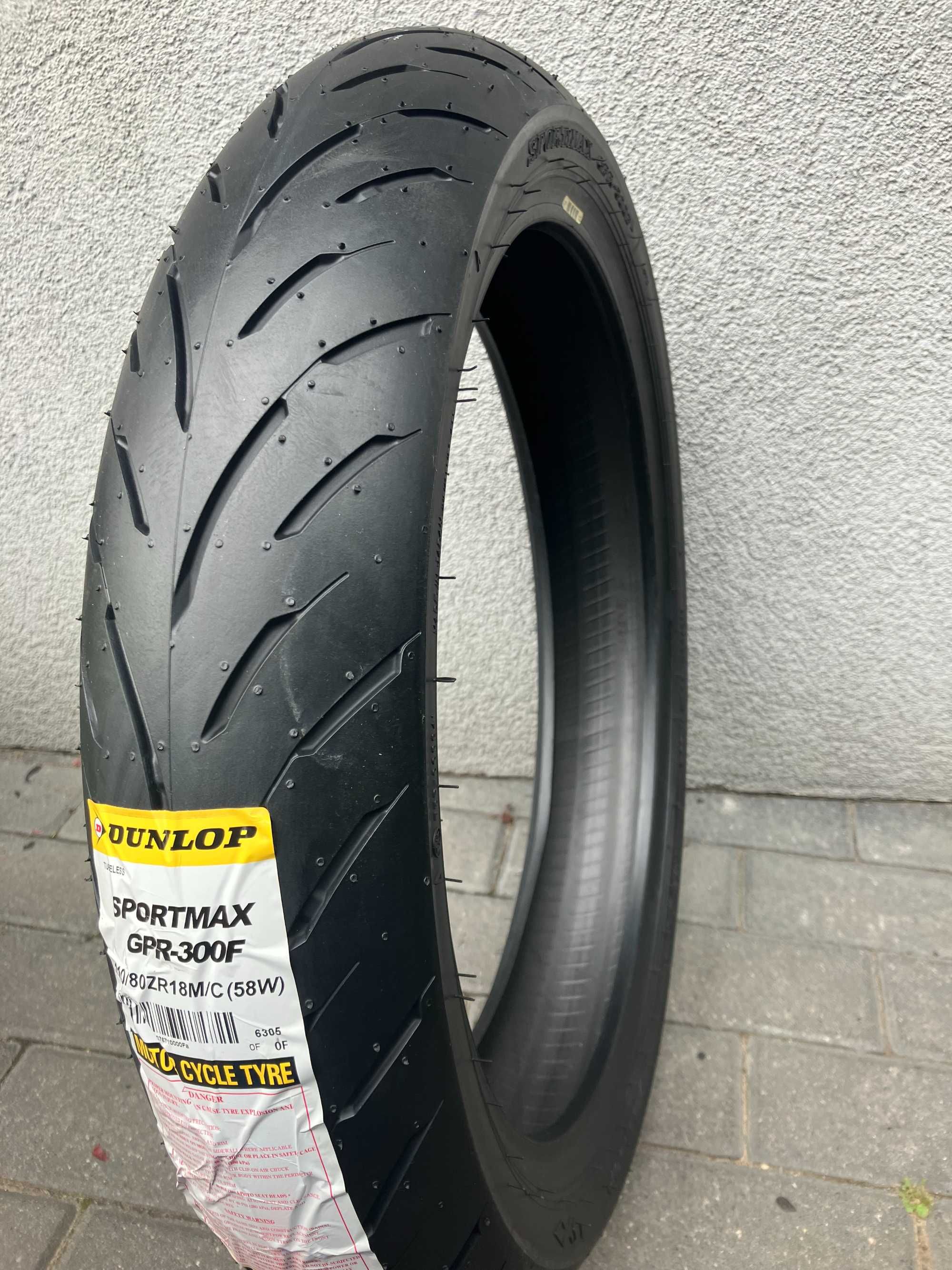 110/80ZR18 Dunlop SPORTMAX GPR300F (58W) TL 2017 Przód