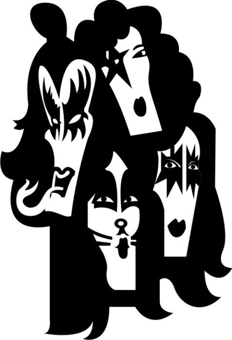 Naklejka KISS logo