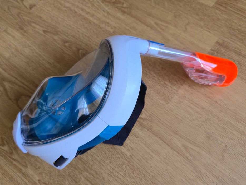 Maska do snorkelingu pełnotwarzowa Easybreath + pokrowiec
