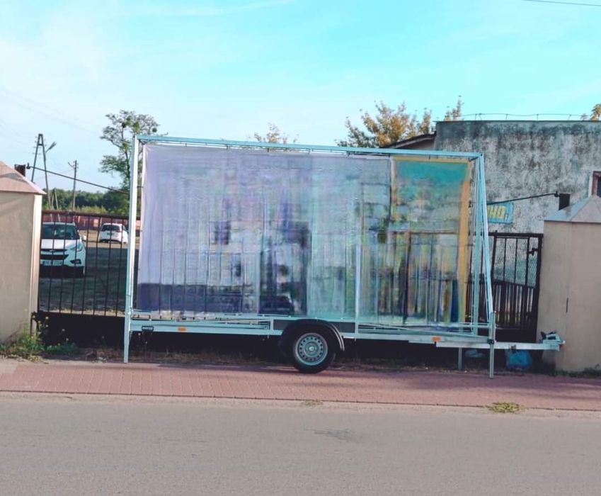 Przyczepa reklamowa pod baner reklama mobilna