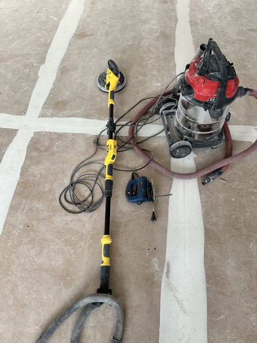 Lixadeira girafa + aspirador + serra