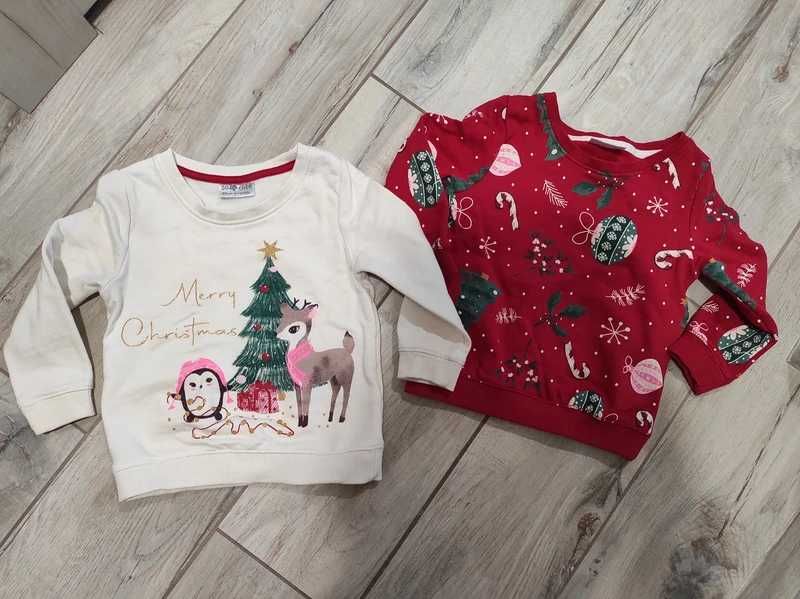 Bluzy świąteczne rozmiar 80