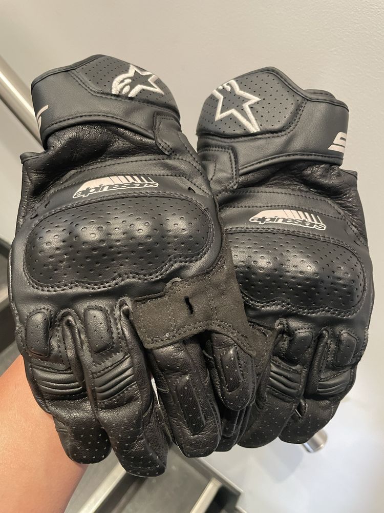 Luvas Alpinestars SP-5 NOVAS!! Tamanho L Pele e protecoes em carbono