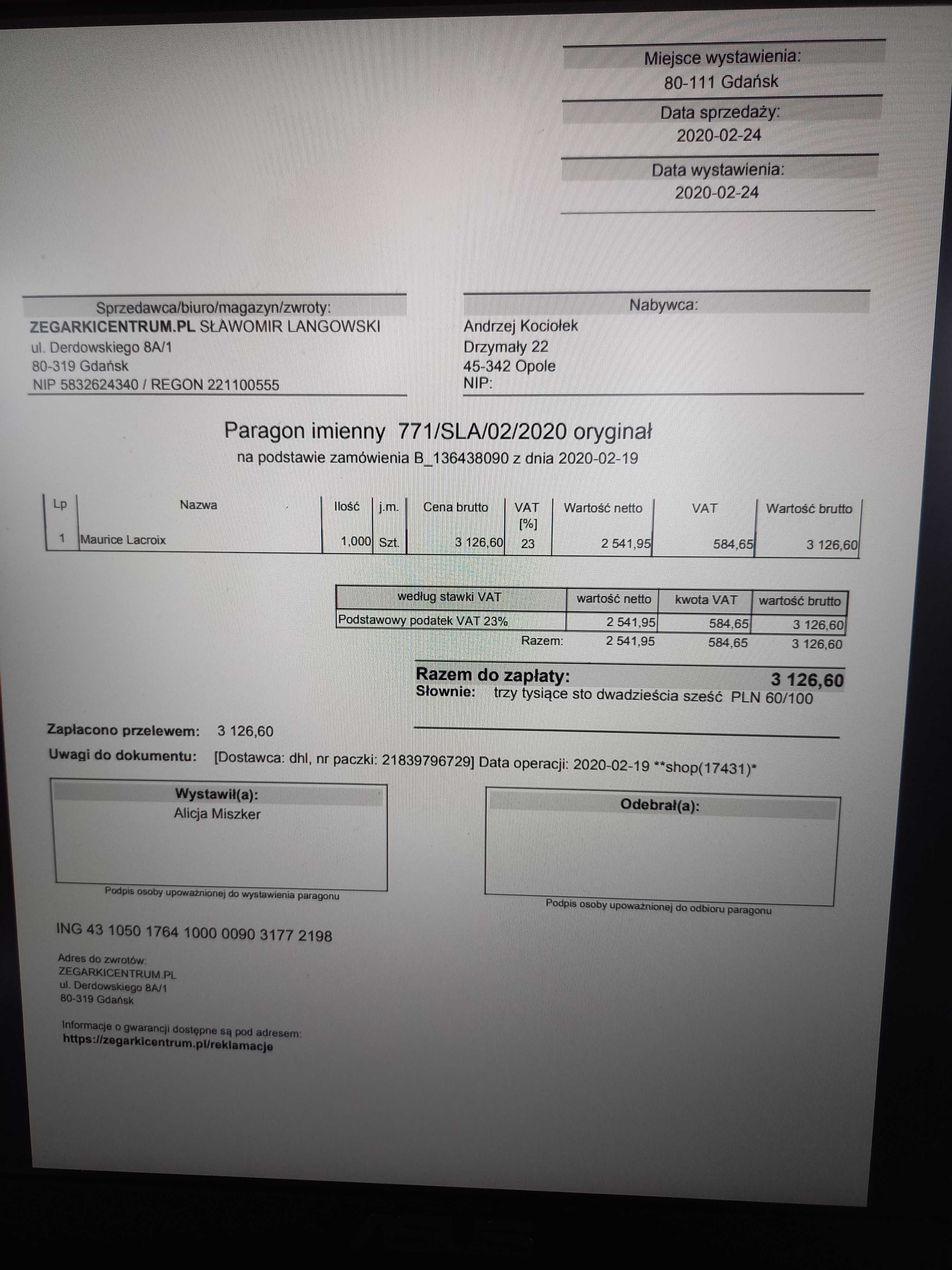Zegarek Maurice Lacroix Aikon męski
