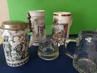 Kufle kolekcjonerskie , szklane i porcelanowe