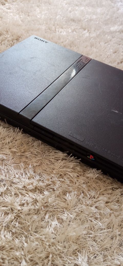 PS2 Slim c/ Comando e Desbloqueio OPL