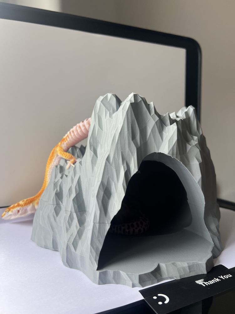 Gruta para Terrarium Impressao 3D