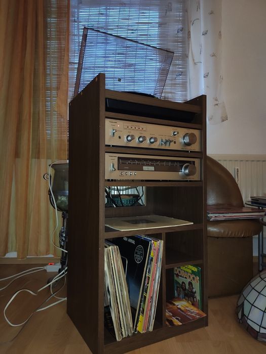 Wieża Toshiba i gramofon Dual