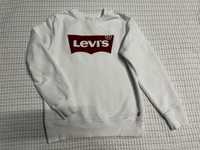 Levi’s bluza biała Logo 140 10 lat modna