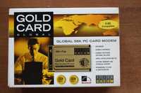 GOLD CARD PSION DACOM 56 k Modem + Fax Multifunction PC Card