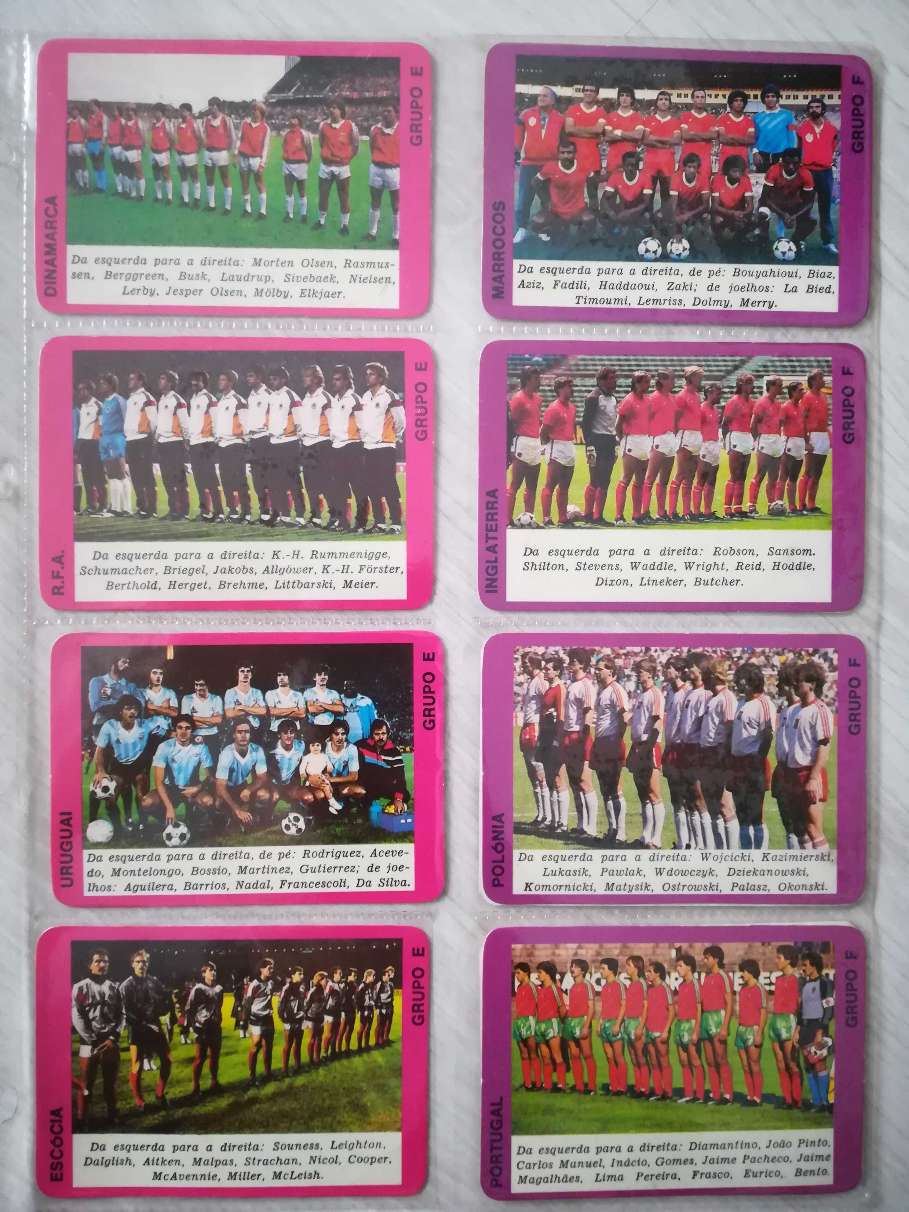 Calendários de bolso anos 80 - As 24 equipas do Mundial de 1986