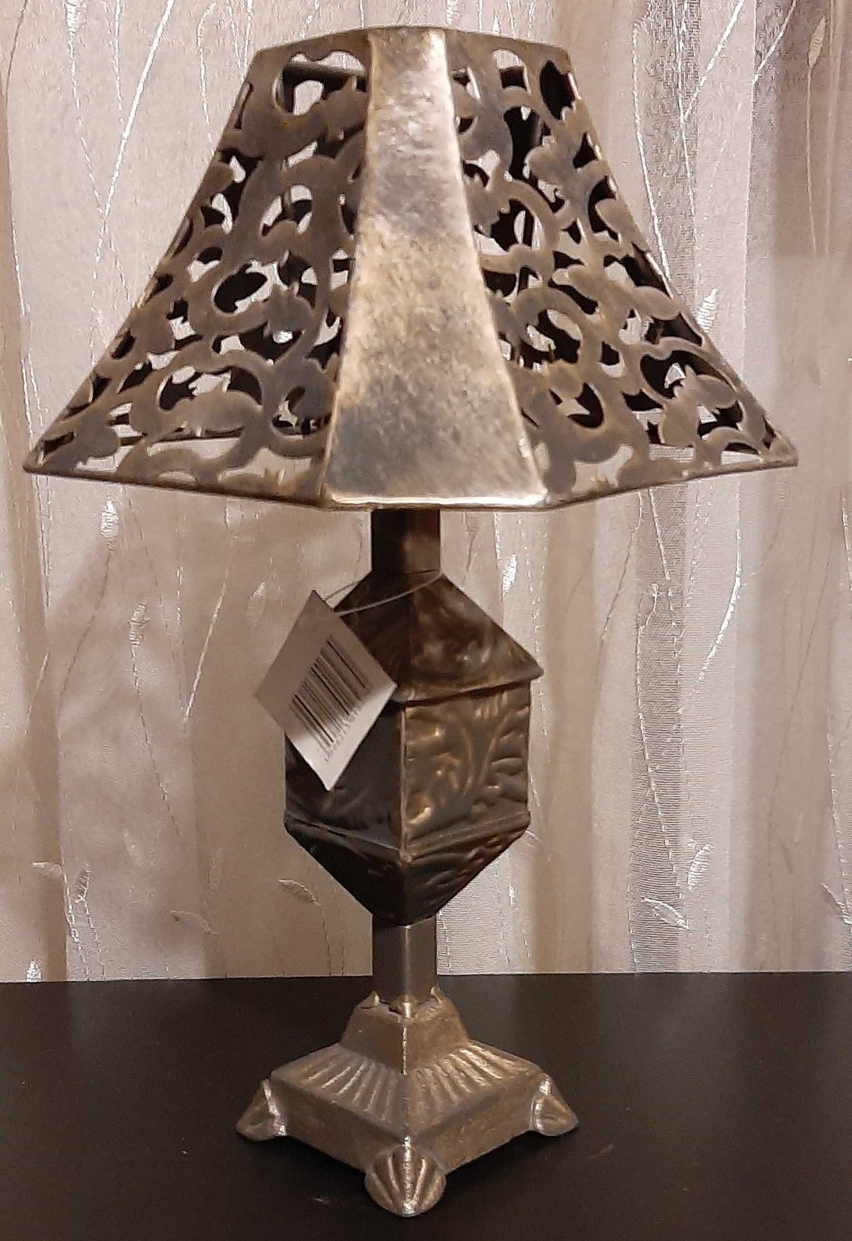Lampka, świecznik. Metaloplastyka NOWA