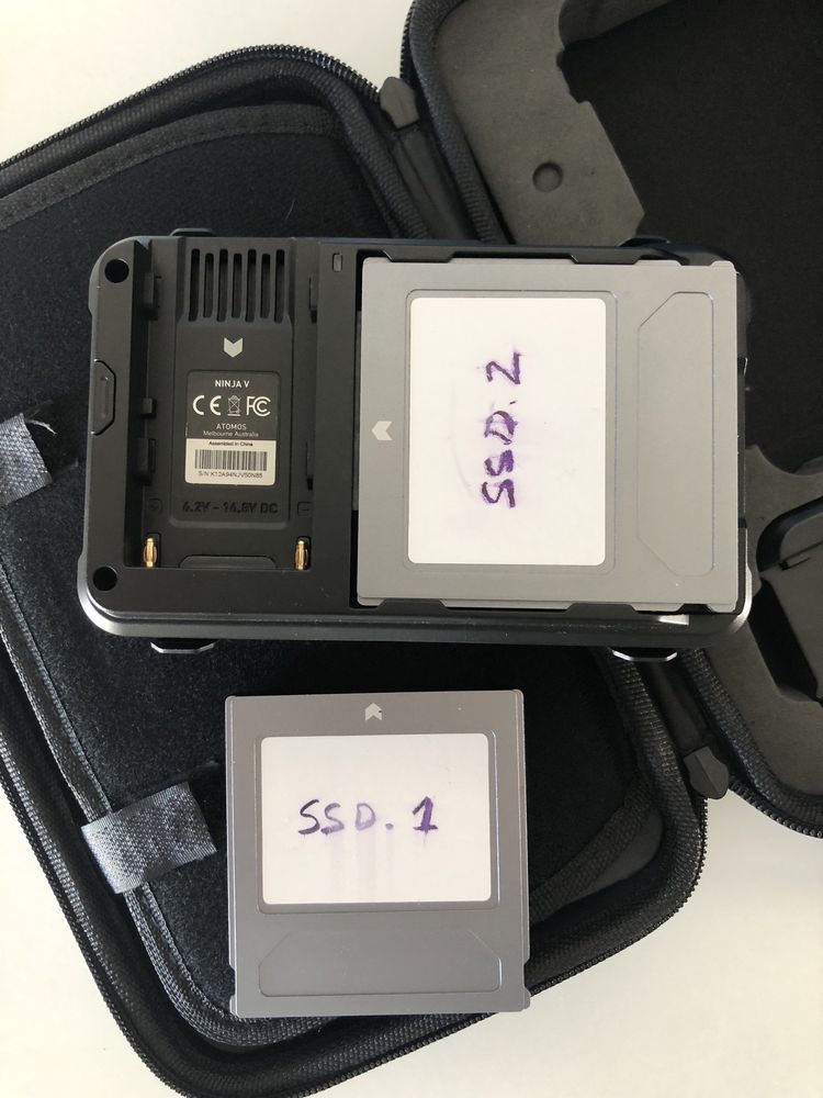 Atomos Ninja V + 2 SSD 500GB e Acessórios
