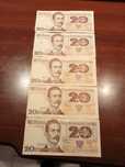 Sprzedam banknoty  z PRL 20 zł z 1982 r