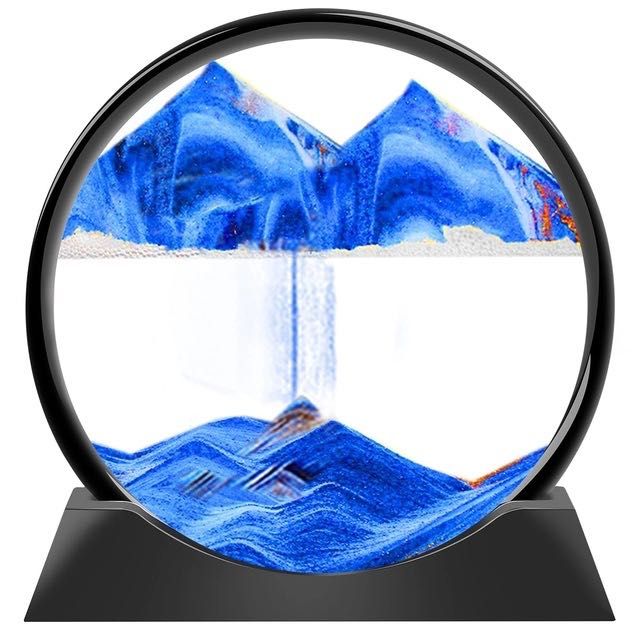 Ruchomy obraz 3D piasek ozdoba stołowa klepsydra 26cm