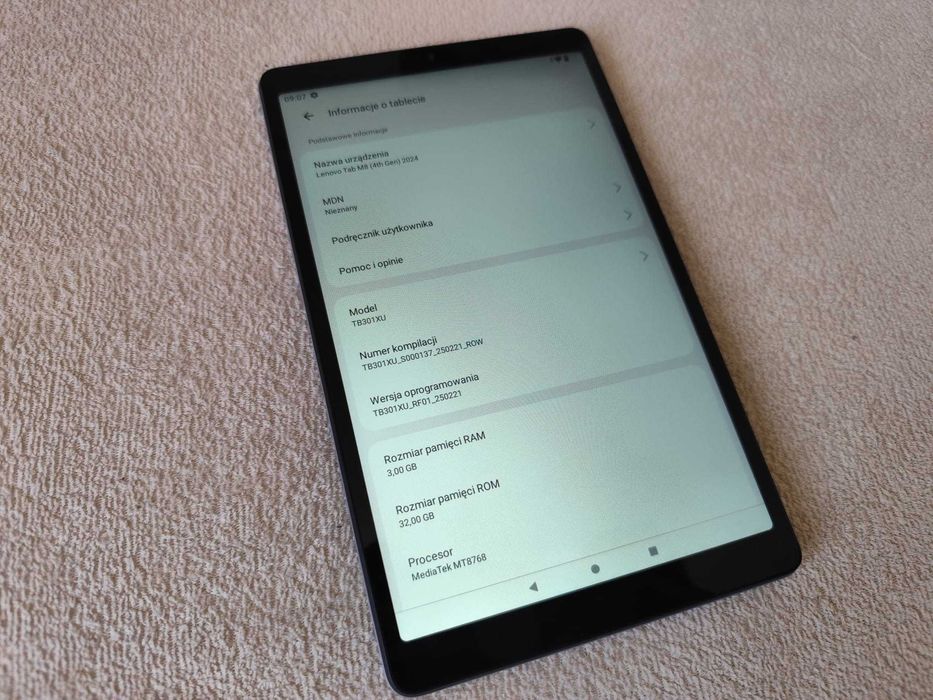 Lenovo Tab M8 4TH GEN TB300FU 3/32 + gps ciężarowe busy tir ADR