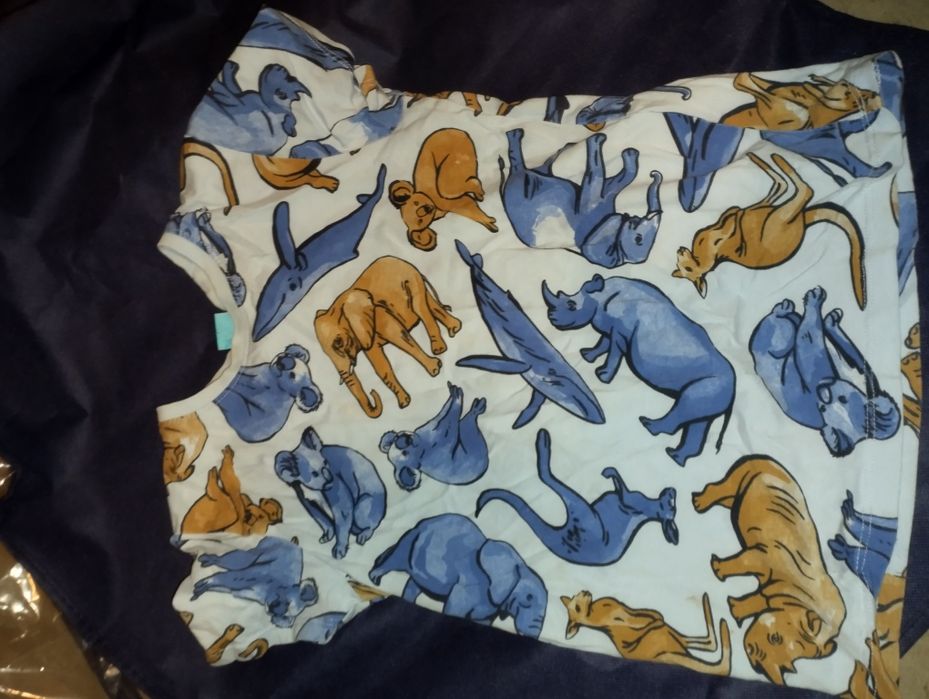 Bluzka z krótkim rękawem r 122/128