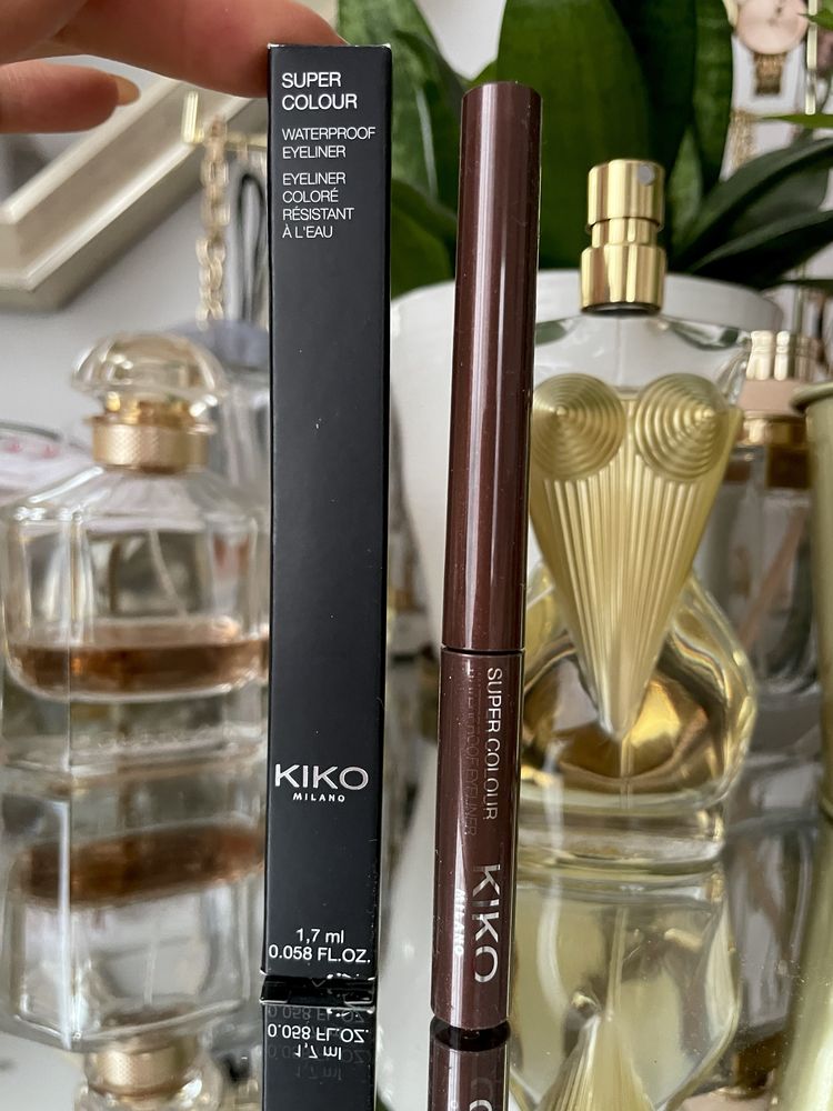 Kiko Milano eyeliner liner brazowy metaliczny brąz pisak