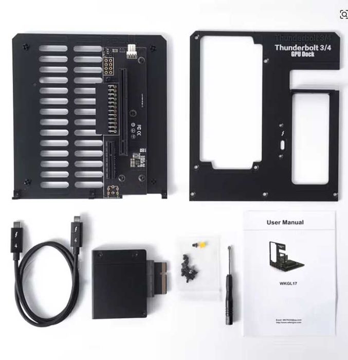 Stacja egpu Thunderbolt 3/4 do PCIEz możliwością montażu zasilacza