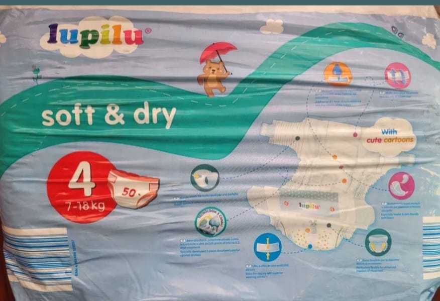 Продам підгузки Lupilu Soft & dry Розмір 4, 7-18 кг, 50 шт