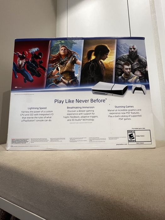 Sony PS5 Slim Blu-by Ray Edition 1TB Video Game Console - White