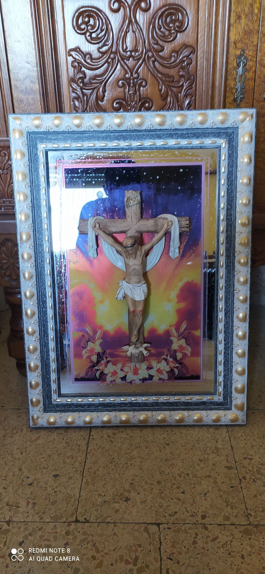 Quadro de cristo espelhado