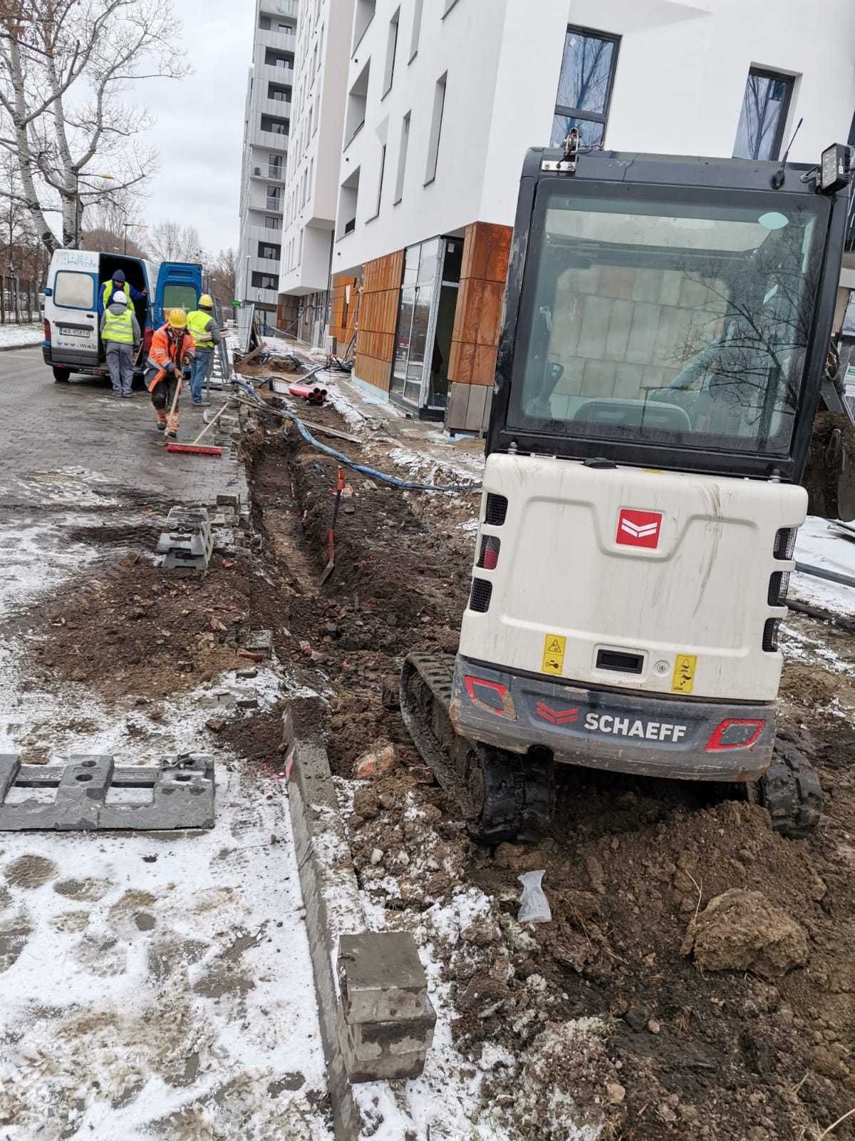 TERMIN DZIŚ/JUTRO Usługi Minikoparka Wynajem minikoparki koparka