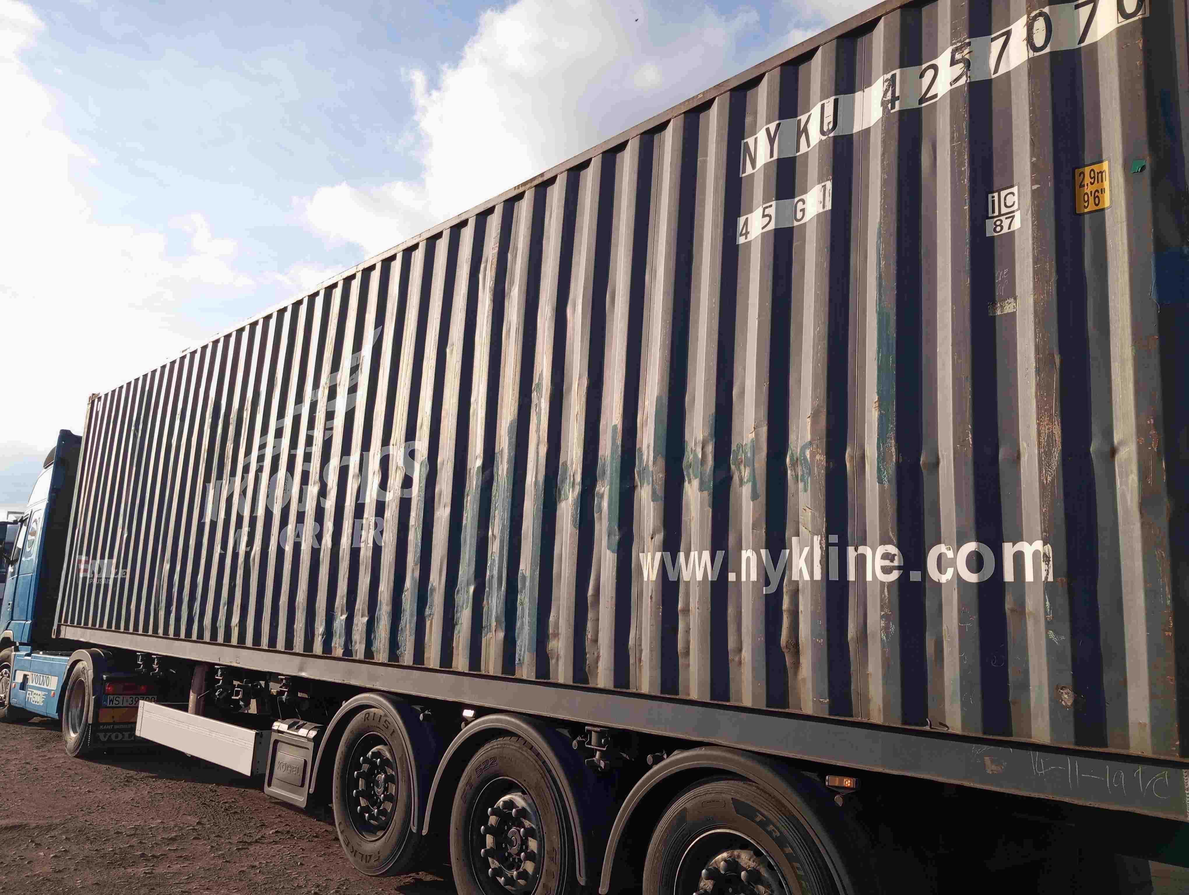Kontener morski 40 HC, 12metrowy, magazynowy - tani transport
