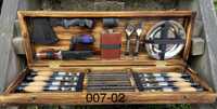 Подарочный набор шампуров в деревянном ящике кейсе 007-02