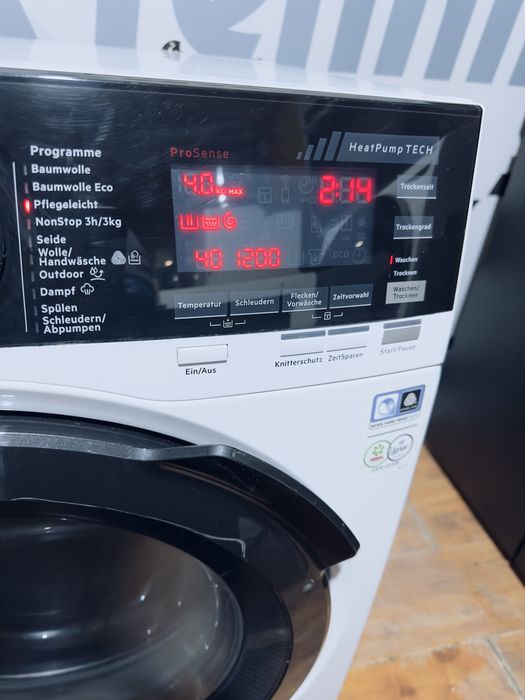 2в1 прально - сушильна машина AEG , ( тепловий насос)