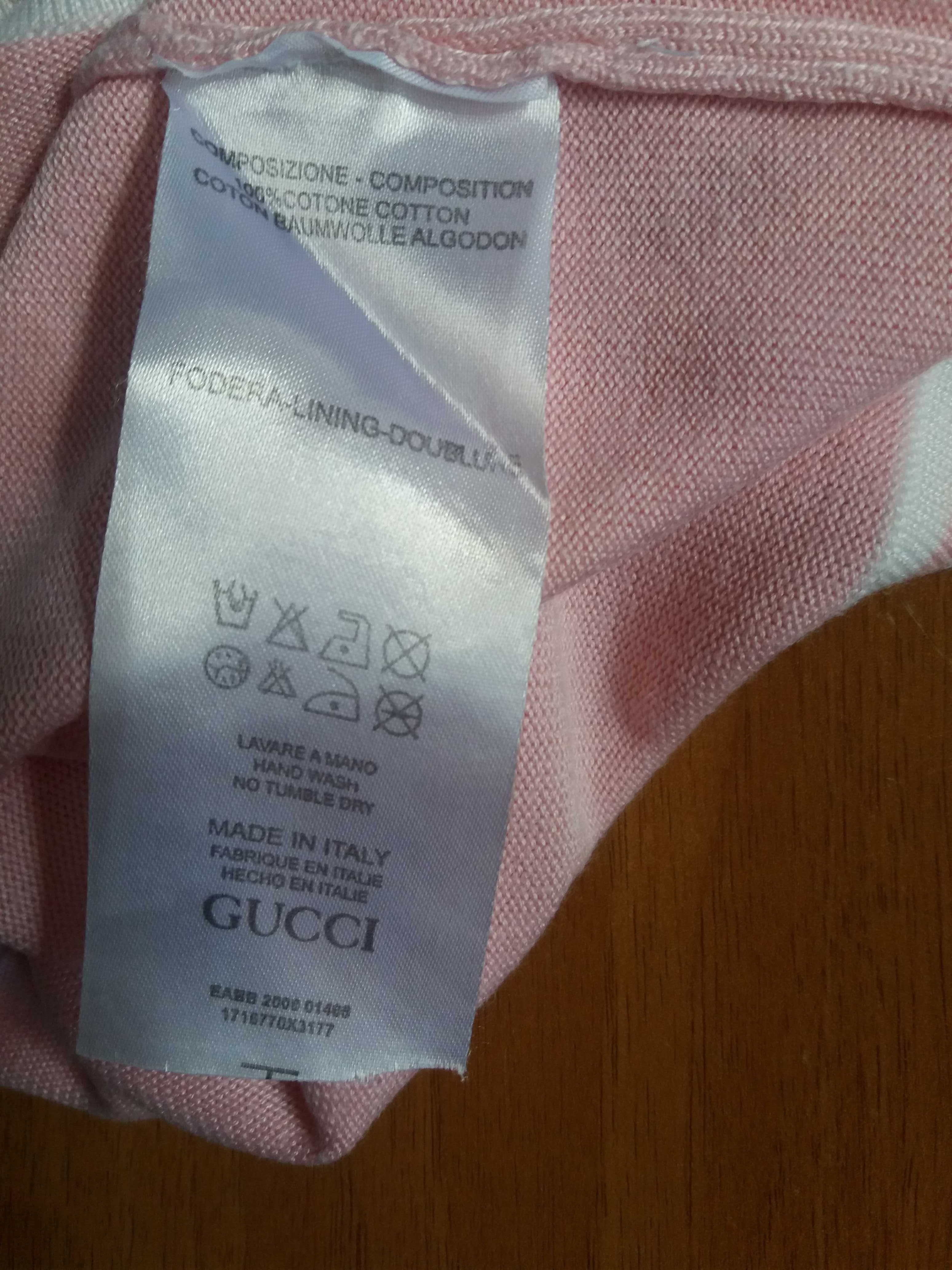 Gucci оригинал трикотажный джемпер, кофта размер 98-104 цвет зефира