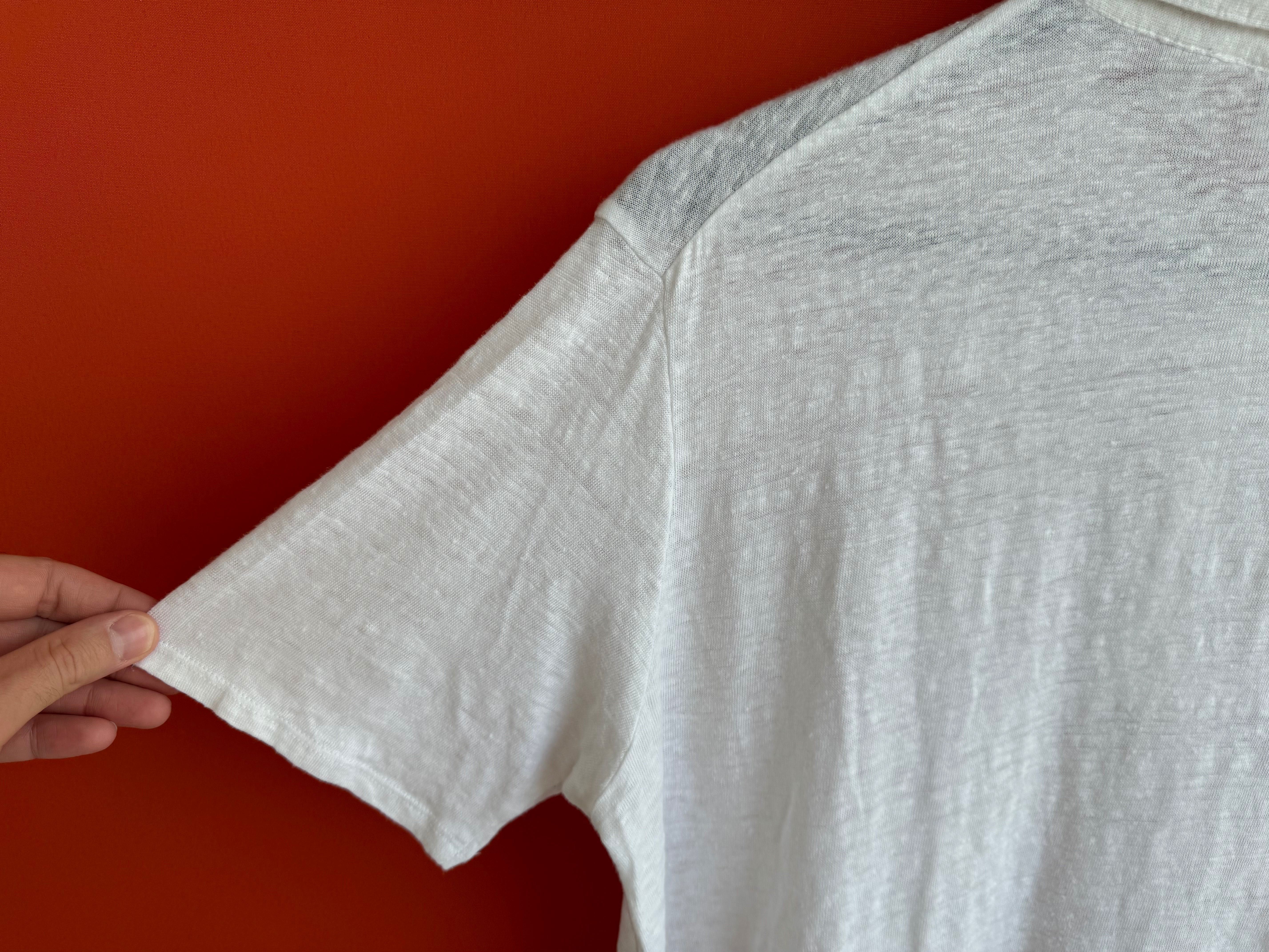Mango Linen чоловіча для на футболка з комірцем поло розмір S M