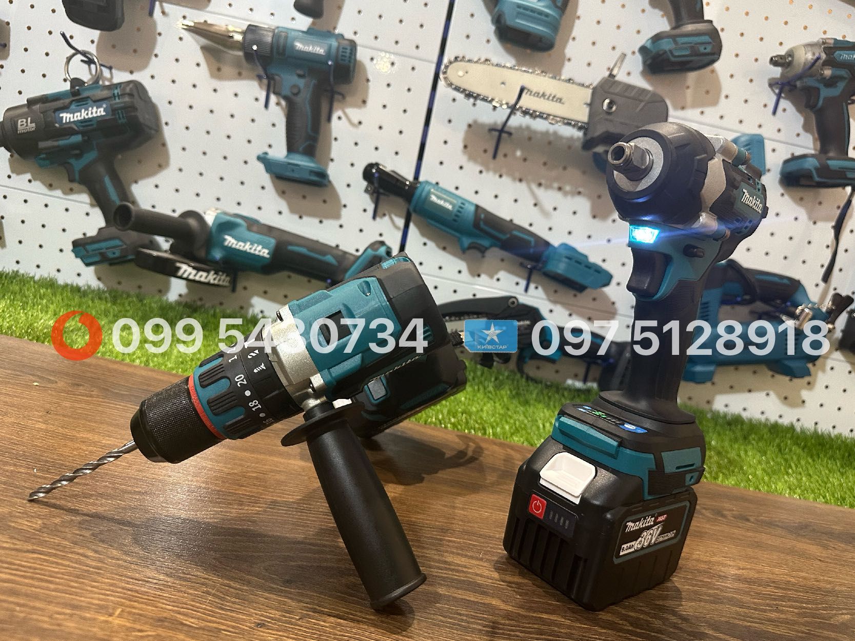 4/1 набір Makita Болгарка Шуруповерт Гайковерт Петрфератор 36V 9Ah