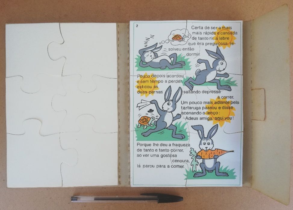 Livro- Puzzle Infantil anos 80