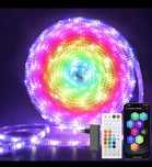 Taśma samoprzylepna LED RGB wodoodporna 29 V z pilotem 10M