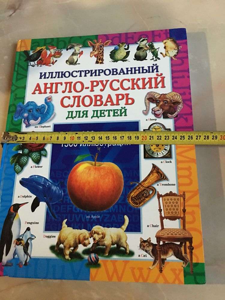 Книга иллюстрированный англо-русский словарь для детей