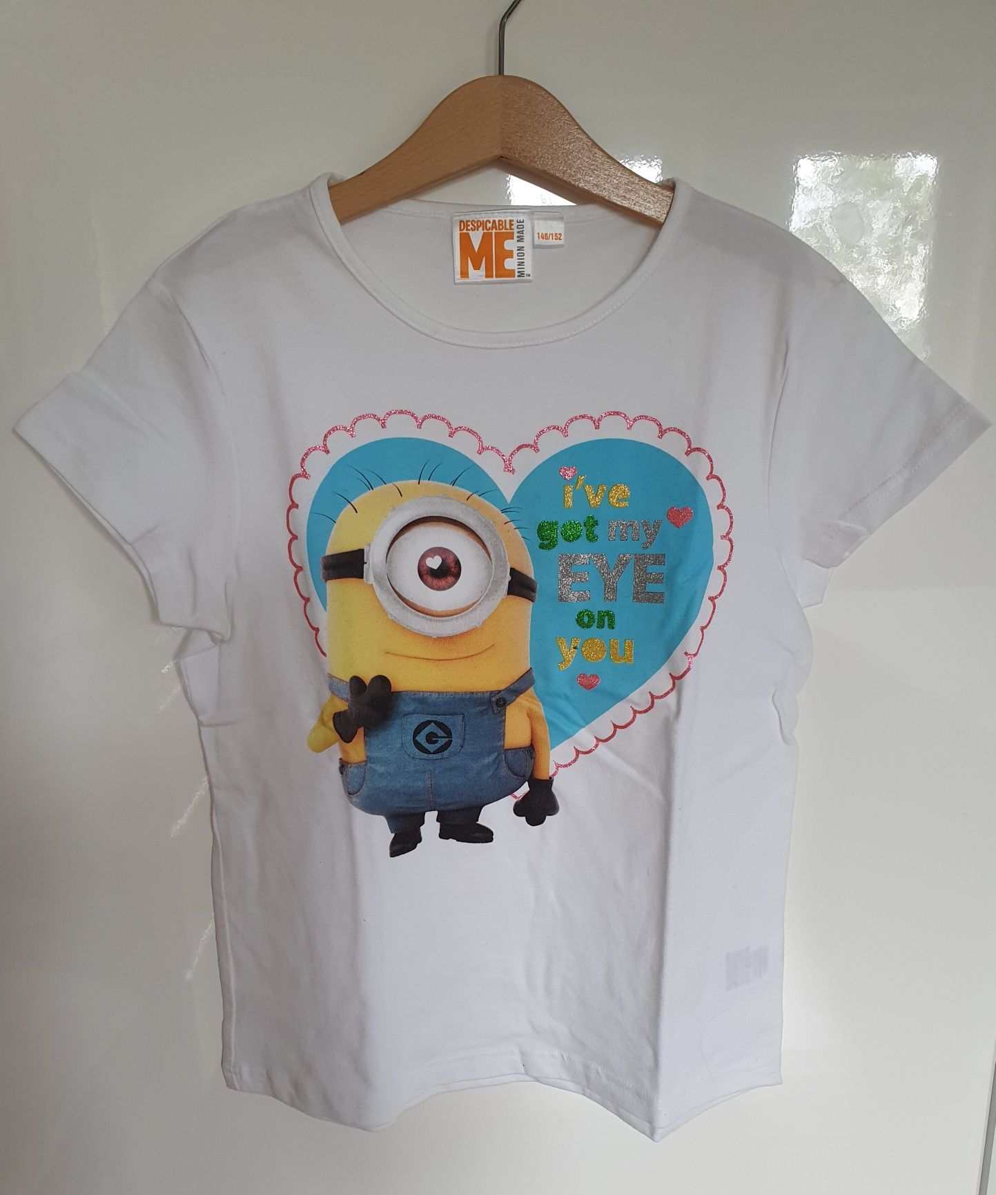 Nowy T-shirt dla dziewczynki r.146/152cm