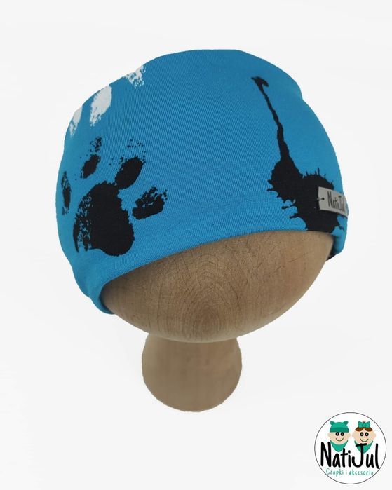 Opaska dla chłopca, chłopięca z psimi łapkami