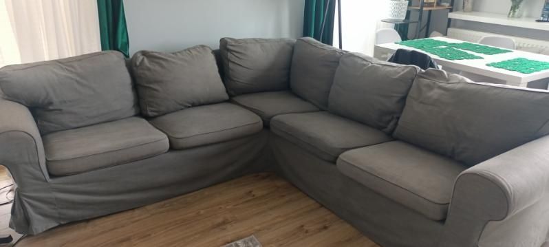 Narożnik.4 osobowy Ikea ektorp  ciemnoszary megawygodny