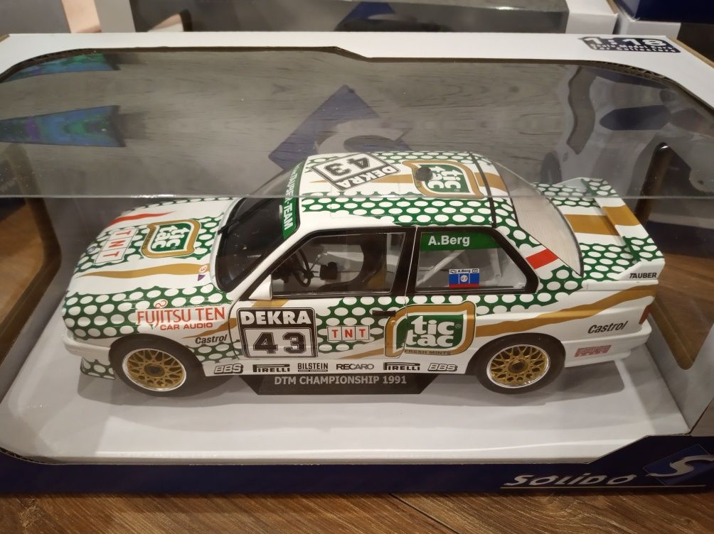 BMW E30 DTM #43 A Berg 1991 Solido 1:18